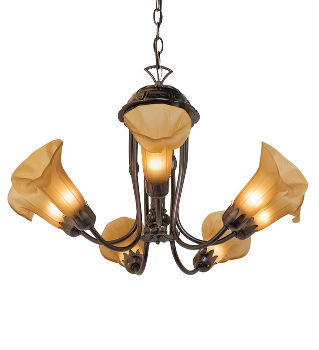 Meyda Tiffany - 251588 - Seven Light Chandelier - Amber - Mahogany Bronze