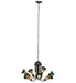 Meyda Tiffany - 251590 - Seven Light Chandelier - Stained Glass Pond Lily - Mahogany Bronze