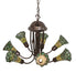 Meyda Tiffany - 251593 - Seven Light Chandelier - Stained Glass Pond Lily - Mahogany Bronze