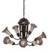 Meyda Tiffany - 251595 - Seven Light Chandelier - Stained Glass Pond Lily - Mahogany Bronze