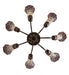 Meyda Tiffany - 251595 - Seven Light Chandelier - Stained Glass Pond Lily - Mahogany Bronze