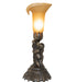 Meyda Tiffany - 251839 - One Light Accent Lamp - Amber - Antique Brass