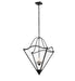 Meyda Tiffany - 255438 - Four Light Pendant - Zale - Blackwash