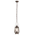 Meyda Tiffany - 257159 - One Light Mini Pendant - Miners Lantern - Rust