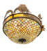 Meyda Tiffany - 258344 - Four Light Semi-Flushmount - Catch Of The Day - Timeless Bronze
