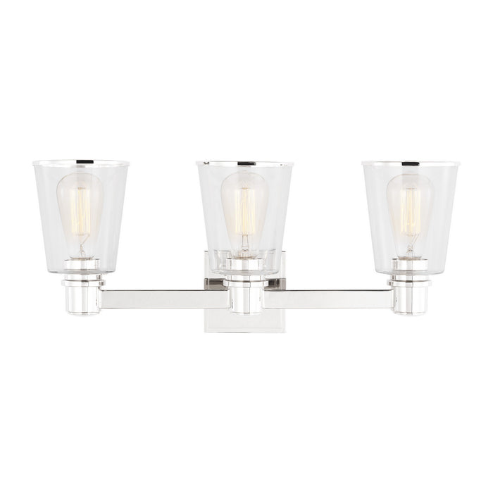 Visual Comfort Studio - CV1033PN - Three Light Bath Vanity - Alessa - Polished Nickel