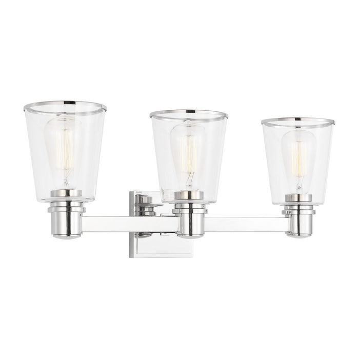 Visual Comfort Studio - CV1033PN - Three Light Bath Vanity - Alessa - Polished Nickel
