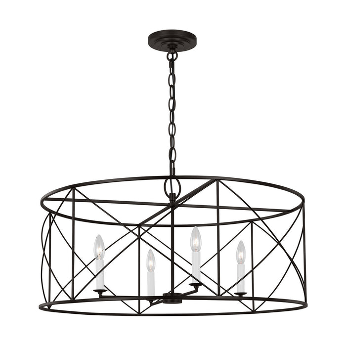 Visual Comfort Studio - CC1624AI - Four Light Chandelier - Beatrix - Aged Iron