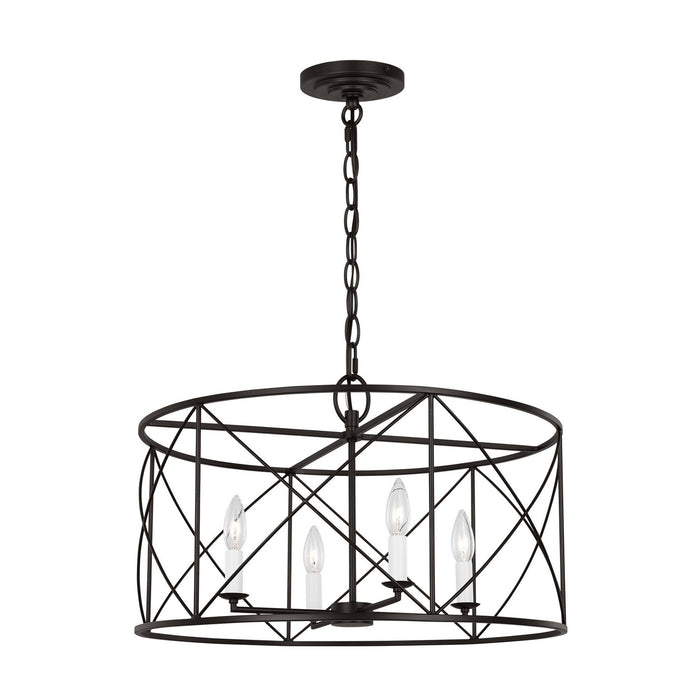 Visual Comfort Studio - CC1634AI - Four Light Chandelier - Beatrix - Aged Iron