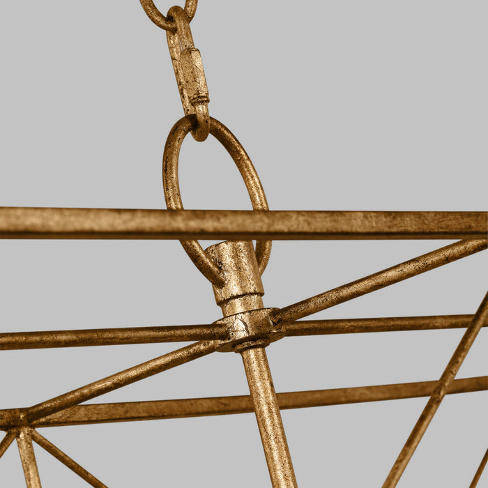 Visual Comfort Studio - CC1646ADB - Six Light Chandelier - Beatrix - Antique Gild