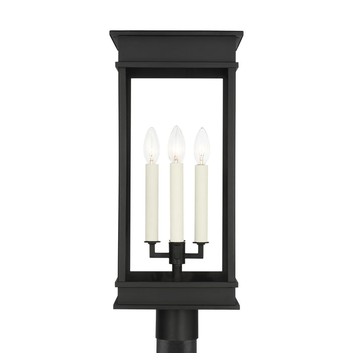 Visual Comfort Studio - CO1524TXB - Four Light Outdoor Post Lantern - Cupertino - Textured Black
