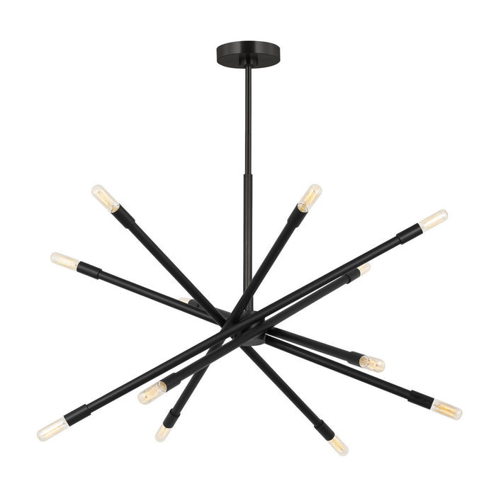 Visual Comfort Studio - CC16612MBK - 12 Light Chandelier - Eastyn - Midnight Black