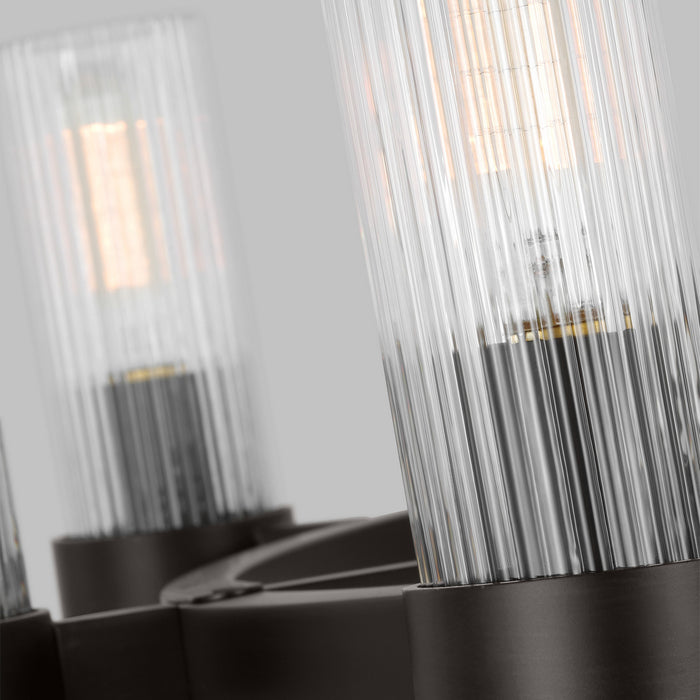 Visual Comfort Studio - CC1378AI - Eight Light Chandelier - Geneva - Aged Iron