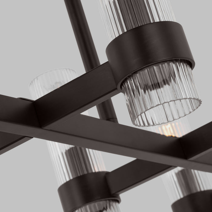 Visual Comfort Studio - CC13810AI - Ten Light Chandelier - Geneva - Aged Iron