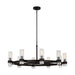 Visual Comfort Studio - CC16810AI - Eight Light Chandelier - Geneva - Aged Iron