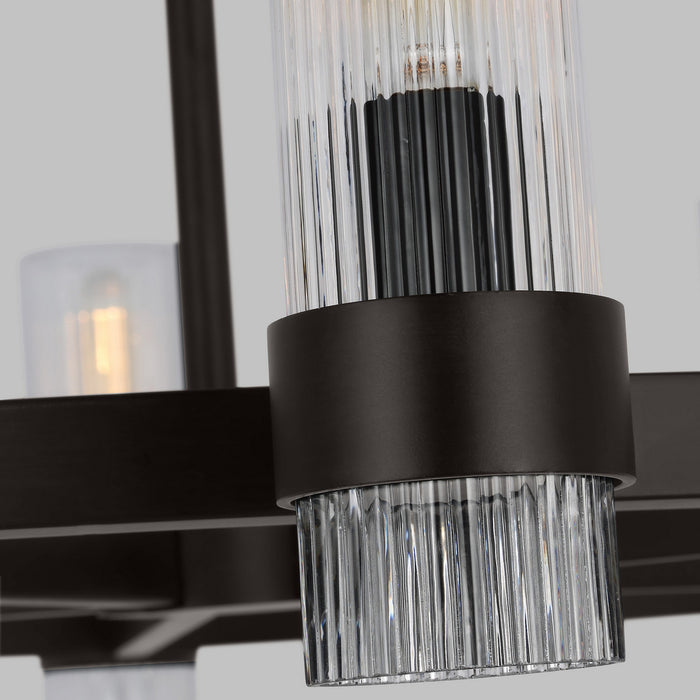 Visual Comfort Studio - CC16810AI - Eight Light Chandelier - Geneva - Aged Iron
