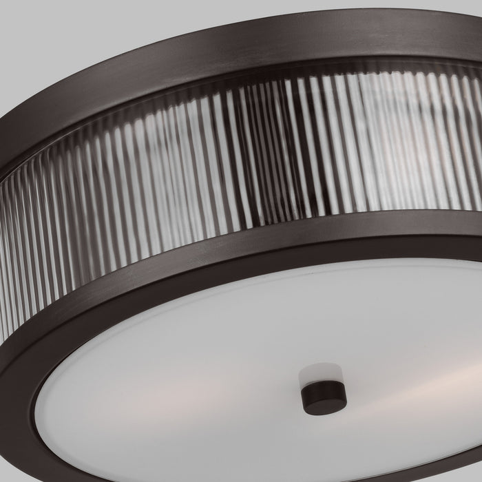 Visual Comfort Studio - CF1052AI - Two Light Flush Mount - Geneva - Aged Iron