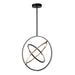 Artcraft - AC6741BB - LED Pendant - Trilogy - Black & Brass