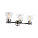 Artcraft - AC11803NB - Three Light Vanity - Kanata - Black & Brushed Nickel