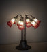 Meyda Tiffany - 185081 - Ten Light Table Lamp - Seafoam/Cranberry - Mahogany Bronze