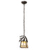 Meyda Tiffany - 257415 - One Light Mini Pendant - Pine Branch - Timeless Bronze