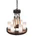 Meyda Tiffany - 258347 - Six Light Chandelier - Loxley - Timeless Bronze