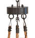 Meyda Tiffany - 258347 - Six Light Chandelier - Loxley - Timeless Bronze