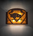 Meyda Tiffany - 259241 - Four Light Wall Sconce - Lone Buffalo - Rust