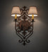 Meyda Tiffany - 259504 - Two Light Wall Sconce - Louisa - Bronze
