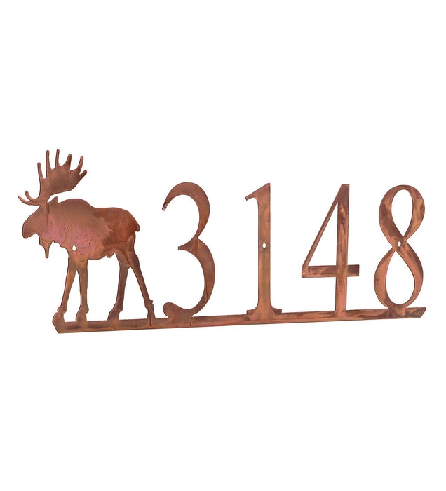 Meyda Tiffany - 259691 - Personalized Sign - Moose - Vintage Copper