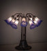 Meyda Tiffany - 261674 - Ten Light Table Lamp - Blue/White - Mahogany Bronze