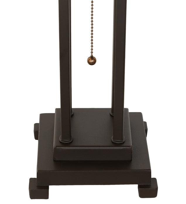 Meyda Tiffany - 262041 - Two Light Table Lamp - Cross Mission - Mahogany Bronze