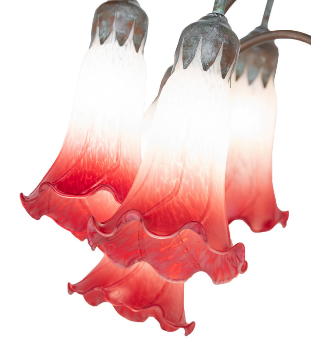 Meyda Tiffany - 262113 - 12 Light Floor Lamp - Pink/White - Bronze