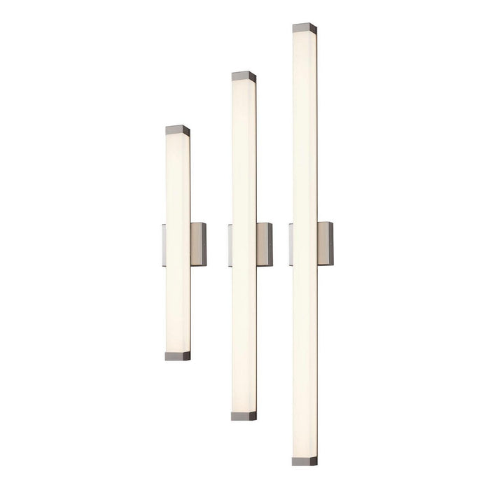 Justice Designs - ACR-9007-OPAL-NCKL - LED Linear Wall/Bath - Acryluxe - Brushed Nickel