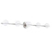 Justice Designs - FSN-4165-OPAL-NCKL - LED Bath Bar - Textile - Brushed Nickel