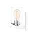 Justice Designs - FSN-8091-CLER-CROM - One Light Wall Sconce - Cilindro - Polished Chrome