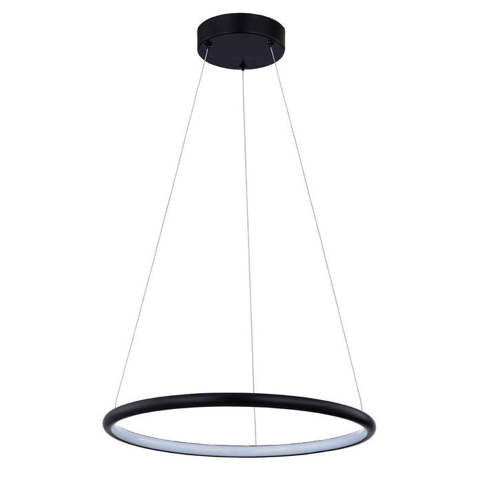 Justice Designs - NSH-4481-MBLK - LED Pendant - Circola - Matte Black