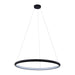 Justice Designs - NSH-4484-MBLK - LED Pendant - Circola - Matte Black