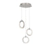 Justice Designs - NSH-8123-NCCR - LED Pendant - Hermosa - Brushed Nickel w/ Chrome