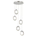 Justice Designs - NSH-8125-NCCR - LED Pendant - Hermosa - Brushed Nickel w/ Chrome