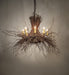 Meyda Tiffany - 260850 - Eight Light Chandelier - Twigs - Antique Copper,Natural Wood