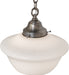 Meyda Tiffany - 261019 - One Light Pendant - Schoolhouse - Antique Brass