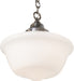 Meyda Tiffany - 261019 - One Light Pendant - Schoolhouse - Antique Brass