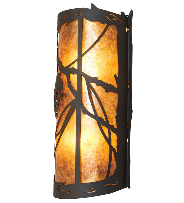 Meyda Tiffany - 261020 - Two Light Wall Sconce - Whispering Pines - Oil Rubbed Bronze