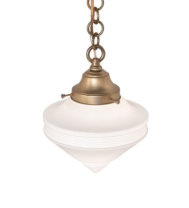 Meyda Tiffany - 264655 - One Light Pendant - Revival Schoolhouse - Satin Brass