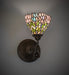 Meyda Tiffany - 36114 - One Light Wall Sconce - Wisteria - Mahogany Bronze