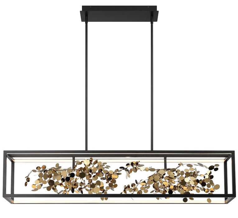 Lib & Co. - 10106-02 - LED Chandelier - Terlizzi - Matte Black with Gold Accent