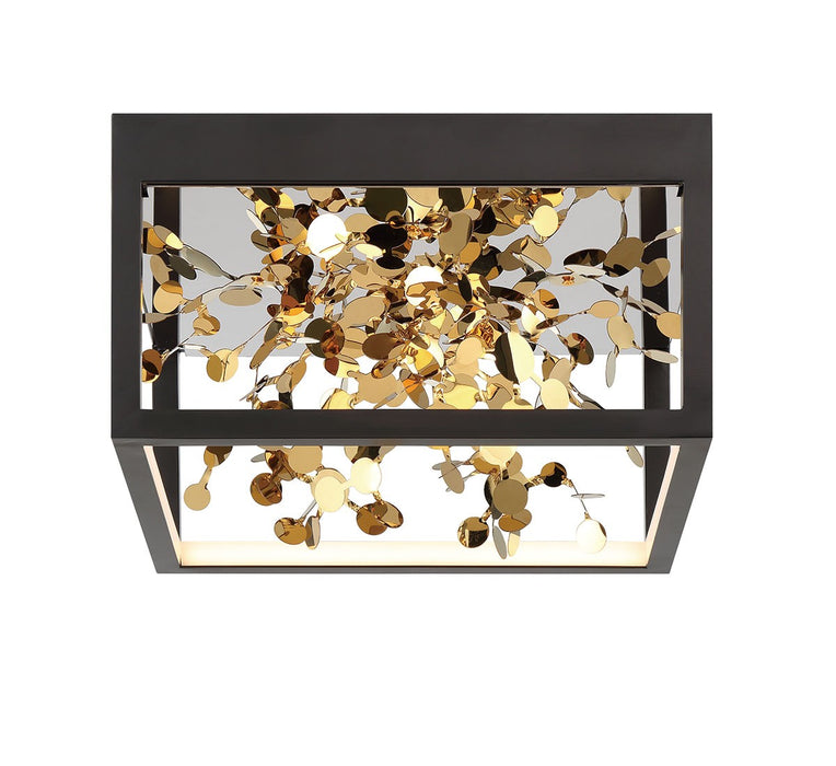 Lib & Co. - 10109-02 - LED Ceiling Mount - Terlizzi - Matte Black with Gold Accent