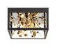 Lib & Co. - 10109-02 - LED Ceiling Mount - Terlizzi - Matte Black with Gold Accent
