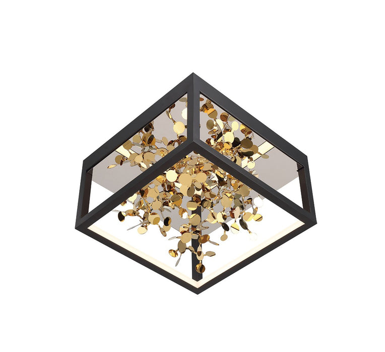 Lib & Co. - 10109-02 - LED Ceiling Mount - Terlizzi - Matte Black with Gold Accent